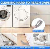 Wlich 8 PCS Microfiber Duster Set Telescopic 41-210 cm 250 cm Reach view 5