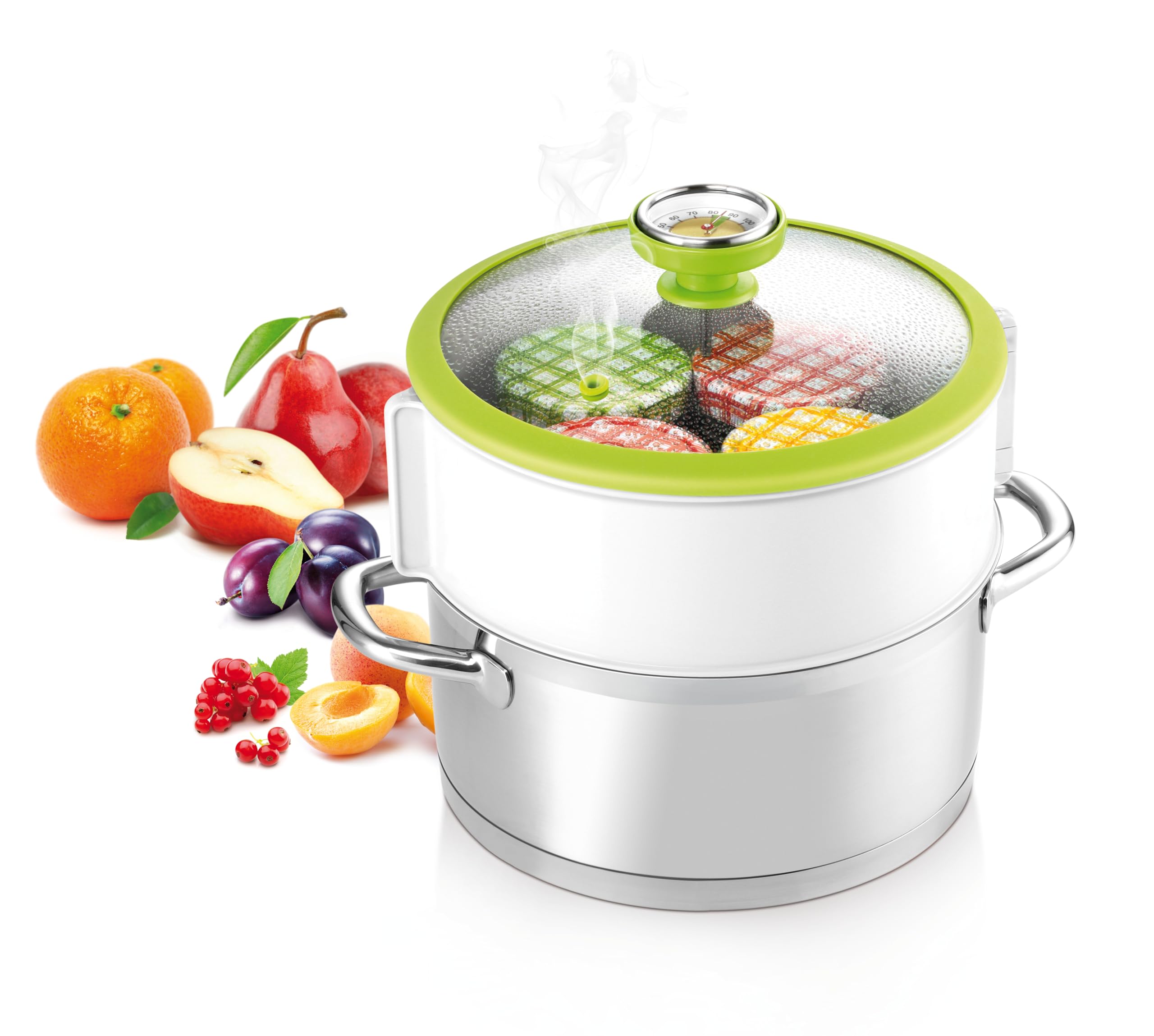 Tescoma 895260 Della Casa canning set with thermometer, plastic, white, 25.5 x 12 x 24 cm