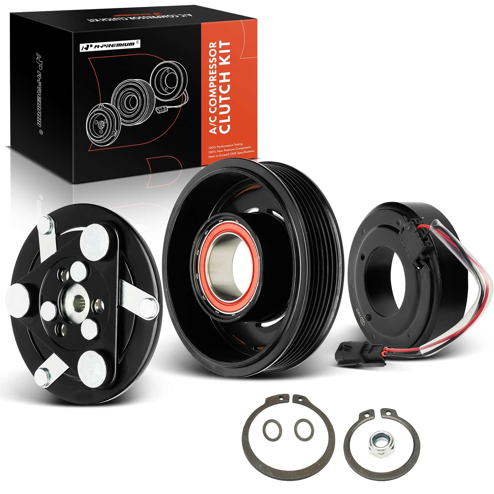 Photo 1 of A-Premium Air Conditioner AC Compressor Clutch Kit Compatible with Nissan Sentra 2013-2019 1.6L 1.8L