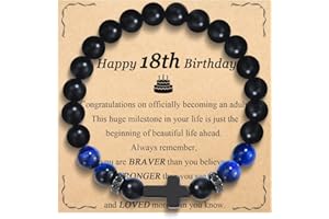 OAVOOK 8th 9th 10th 13th 14th 15th 16th 17th 18th 21st 30th Birthday Gifts for Boys Cross Bracelets for Son/Grandson/Brother/Nephew