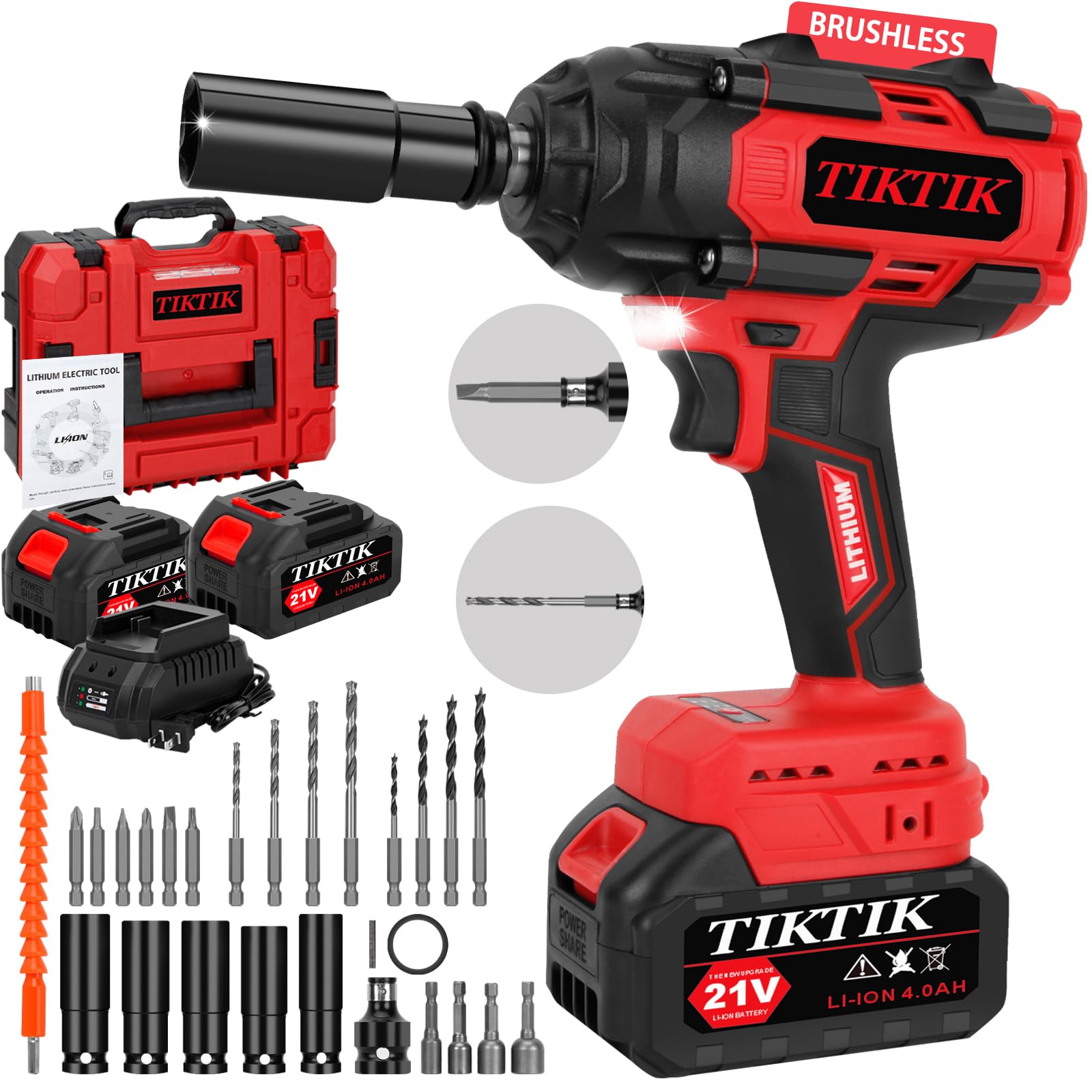 Cordless Impact Wrench 600N.M, Suitable For Dewalt 20V Battery * Torque 600 * * Brushless Motor * And * * Suitable For Home * And Maintenance Use (battery Not Included