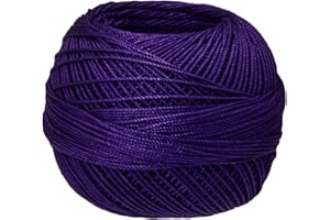 Handy Hands Lizbeth Cordonnet Cotton, Size 10, Dark Purple