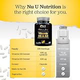 Nu U Nutrition Vitamin D3 4000 IU and K2 MK7 100µg 150 Capsules UK Made view 4
