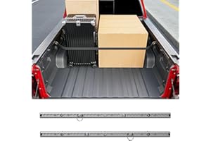SZYANG 5FT Side Trail Rail System Compatible with 2023-2026 Chevy Colorado Truck Bed Rail System GMC Canyon Tie Down Rail Replacement for 2023-2026 Chevy Colorado Accessories (Side Trail Rail)