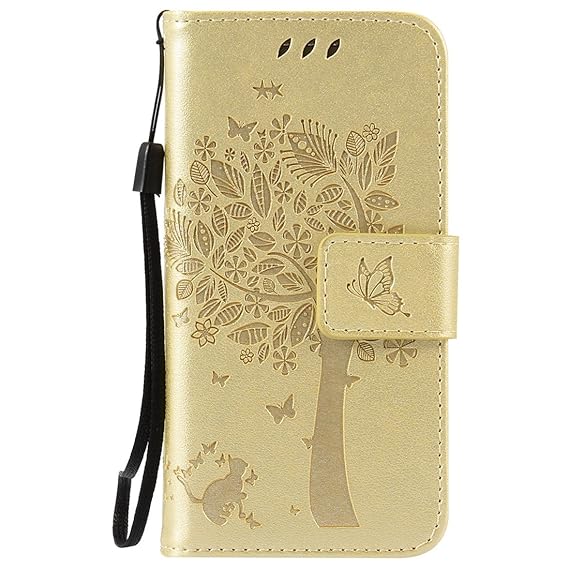 Nancen Compatible with Handyhülle Galaxy S4 Mini I9190 i9195 Flip Schutzhülle Zubehör Lederhülle mit Silikon Back Cover PU Le