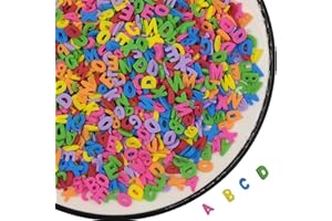 CLONYNIX Colorful edible school enrollment Letters Sprinkles- Sugar decoration for the start of school - ABC alphabet figures for cakes and cupcakes Decorating, 2.5oz(Not including a full alphabet set)
