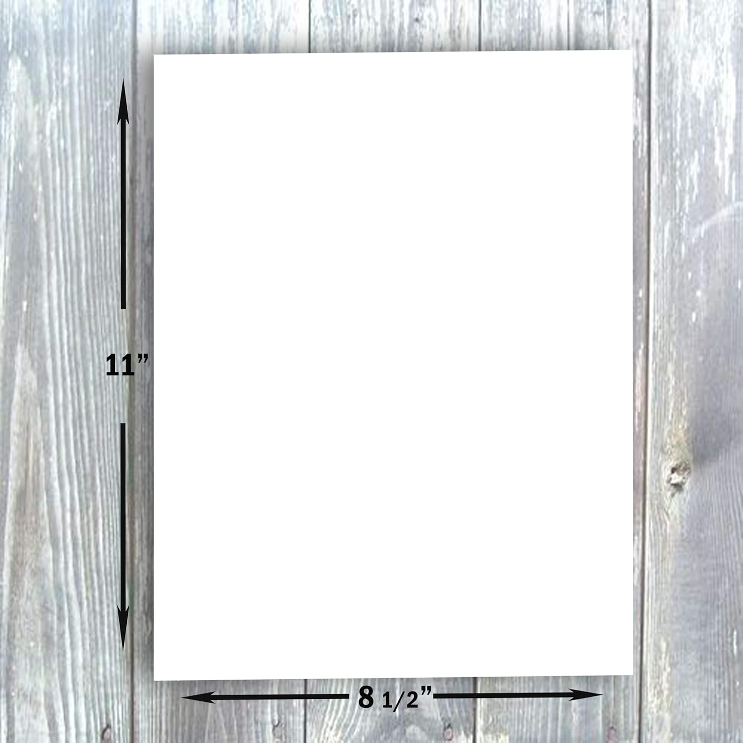 Hamilco Colored Carstock Thick Paper Gray Bristol Vellum Card Stock for Scrapbook Craft 8 1/2 x 11" - 67lb Cover for Printer - 50 Pack : Office Products