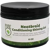 Pure O Hair Solution Product Neatbraid Conditioning Shining Gel 8 Oz (Pack of 1)