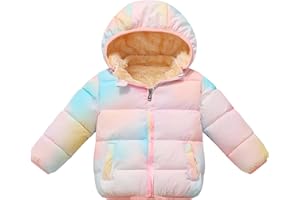 LAVIQK Baby Boys Girls Toddlers Winter Coats Puffer Jacket Hooded Down Snow Jacket Coat Outerwear