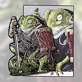 Frog Spirit Warrior Samurai Embroidery Mythology Spiritual Morale Patch Badge Japanese Tattoo Art Style Bushido Collectible Patch + ArtCard Limited