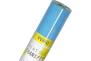VVIViD V2 Professional HTV Heat Transfer Film Iron-On Vinyl Roll (Sky Blue, 6ft x 12in)