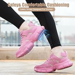 Steel Toe Shoes for Women Men Wide Non Slip
