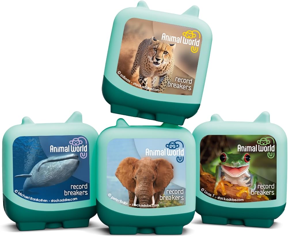 tonies Animal World Record Breakers Clever Pocket Tonie Set for toniebox