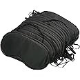 12 Pcs Eye Mask Sleep Blindfold with Nose Pad and Elastic Strap for Travel Sleep, Game Sleeping, Black