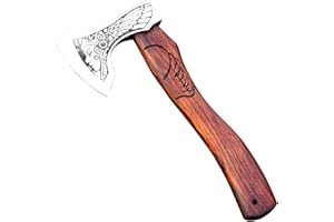 AX-2027 Custom Handmade Stainless Steel Viking Axe Gorgeous Hash Wood Handle