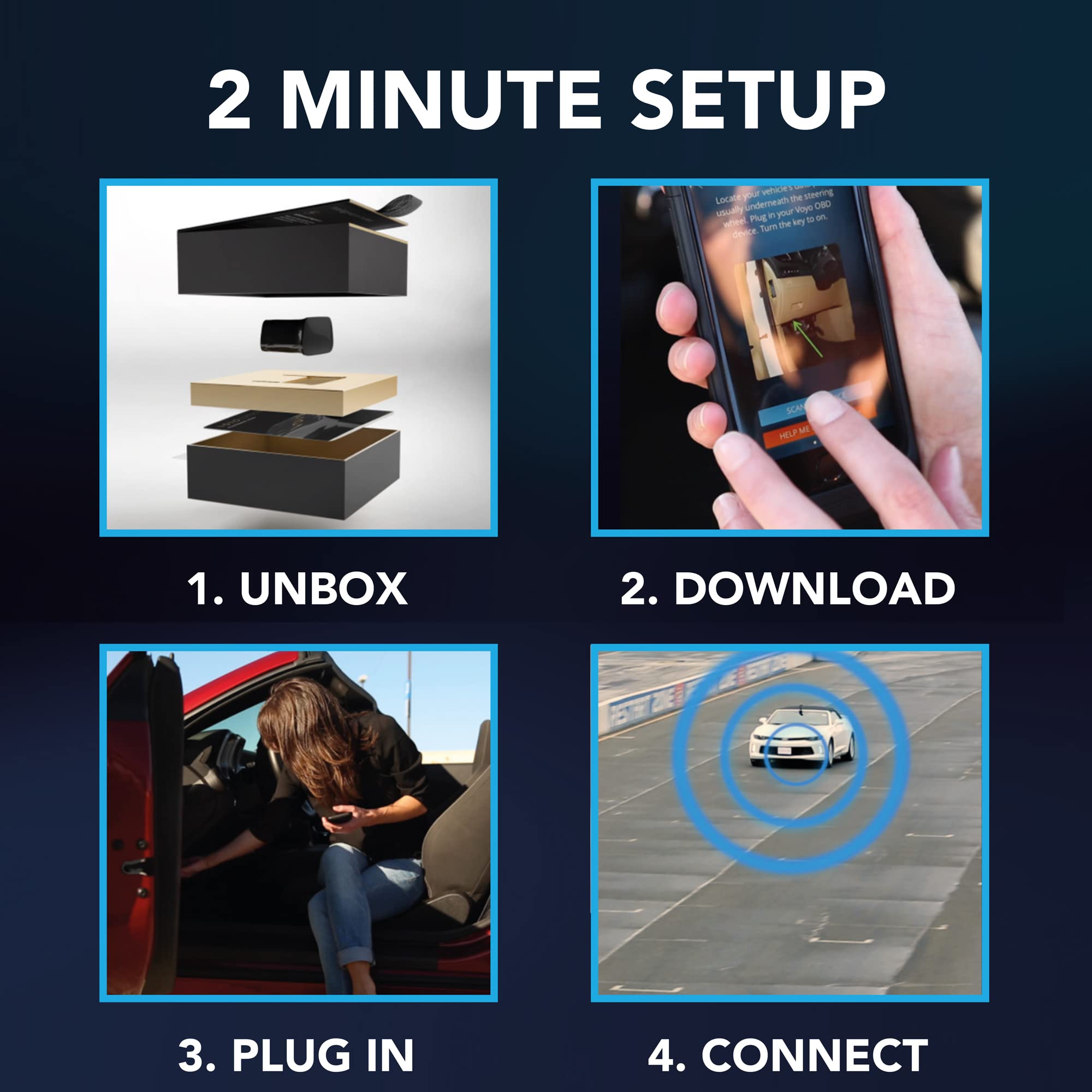 Advanced OBD2 tracker – location & trips – pro-level diagnostics – vital car data – 18 safety & health alerts – dashboard for multiple cars – no contract or monthly fee – cars 1996 or newer