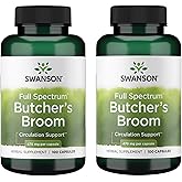 Swanson Butcher's Broom 470 Milligrams 100 Capsules (2 Pack)