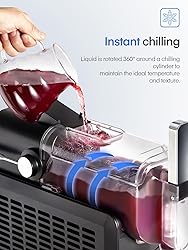 Slushie Machine 5-in-1, No Ice Needed, 15 Min