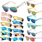 PoCotinu 36 Pack Sunglasses Bulk, UV400 Protection Neon Sunglasses for Boys & Girls - Adjustable Children Sun Glasses for Summer, Beach, Pool, Birthday Party Favors & Outdoor Activities (Great Gift!)