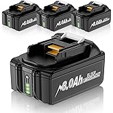 Uionvot 4-Pack 8.0Ah for Makita 18V Battery Compatible with Makita Battery BL1860B BL1850B BL1840B BL1830B BL1815B 18V Tools Lithium ion Batteries with LED Indicator