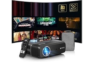 4K Home Theater Projector HDMI 2.1, ARC, Android TV 14.0, Portable Smart Bedroom Movie Game Projector 4K HDR, with WiFi 6, Bl