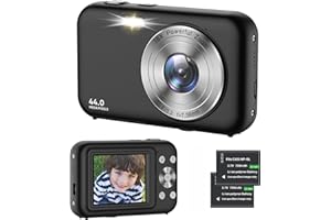 ZHEOZEIG Digital Camera 1080P Kids Camera with 16X Zoom - 44MP Anti Shake Point and Shoot Digital Cameras for Photography | Compact Small Camera for Kids Girls Boys Teens Beginners