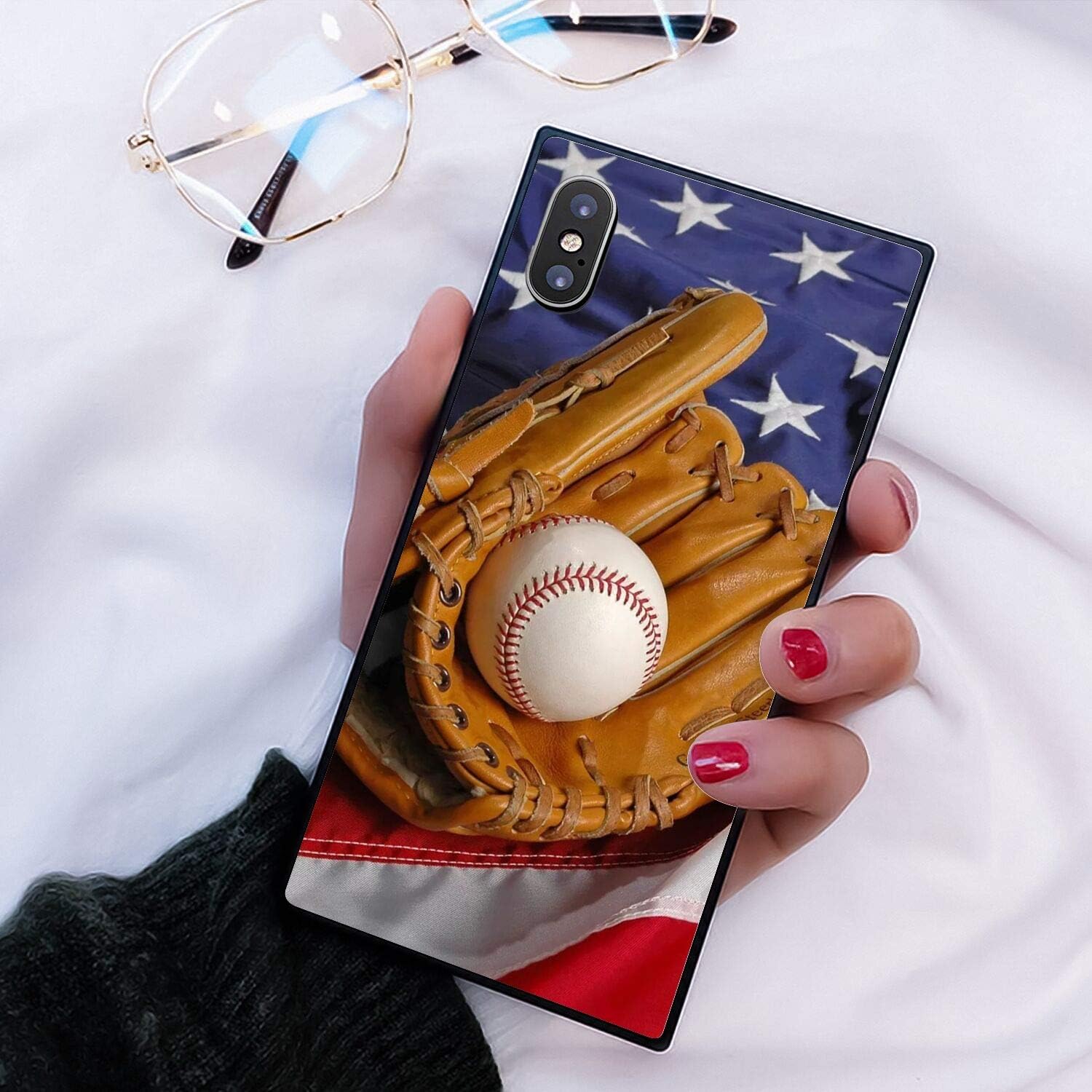 Baseball Phone Case Fit Apple iPhone Xr (2018) 6.1in
