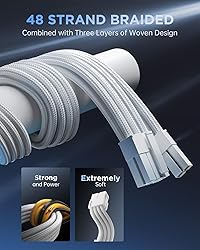 AsiaHorse 16AWG PSU Cable Extension Power