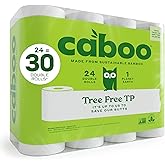Caboo Tree Free Toilet Paper, Tree Free, Septic Safe Toilet Tissue, Eco Friendly, Chemical Free 2 Ply Toilet Paper, Pack of 2