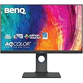 BenQ PD2705Q AQCOLOR 27" QHD 1440P Mac-Ready Monitor, 100% Rec.709 & sRGB, IPS, DeltaE ≤3, Uniformity, Factory-Calibrated, AQCOLOR, Pantone, Ergonomic, DisplayPort, USB-C(65W), USB Hub, Daisy Chain