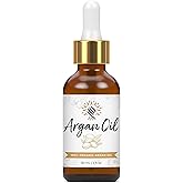 Argan Cosmetics 100% Pure Organic Moroccan Argan Oil for Hair, Skin, Nails, Cuticles, Face & Beards - Cold Pressed, Unscented - Filtered Through Cotton & Charcoal - All Natural Moisturizer - 2 Fl Oz