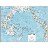 National Geographic Maps: Pacific Ocean Political Wall Map - Compact - 21 x 16 inches