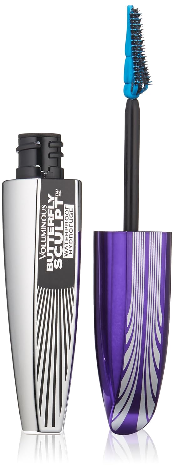 L'Or&eacute;al Paris Voluminous Butterfly Sculpt Waterproof Mascara, Blackest Black, 0.25 oz.