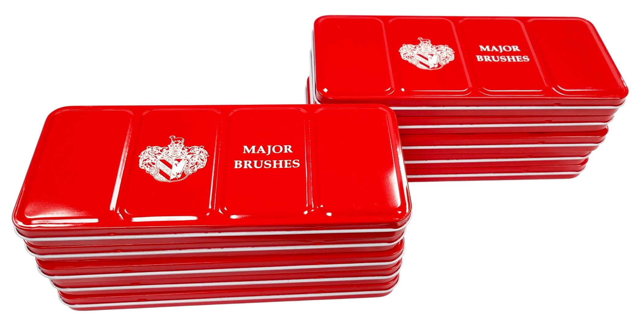 Major Brushes Watercolour Block Tin Set of 24 Colours - 10 Pack