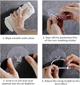 HAOXYO 12P No-Drill Self-Adhesive Furniture Straps Anti-Tip Safety Anchors view 6
