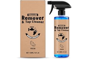 Limescale Remover & Tap Cleaner, Hard Water Stain Cleaner - Powerful Stain Remover for Faucets, Showerheads, Sinks, Stainless