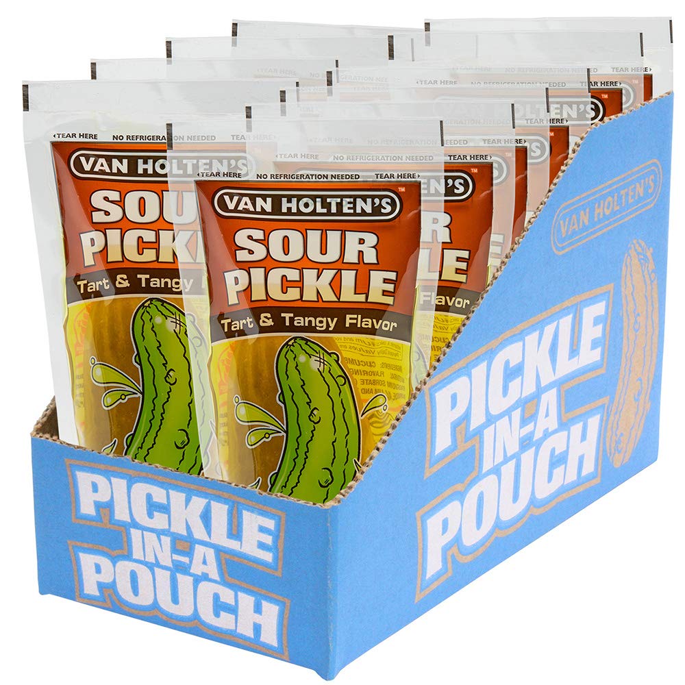 Van Holten's PickleInAPouch Jumbo Sour Pickles 12