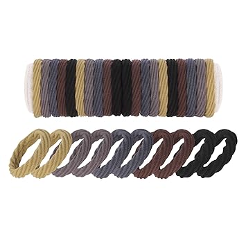Amazon Com Thick Seamless Hair Ties Funtopia 30 Pcs High