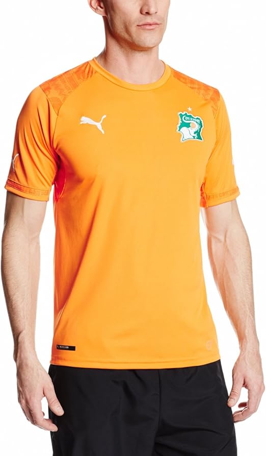 Puma Men's Ivory Coast Home Replica Soccer Jersey Clothing
