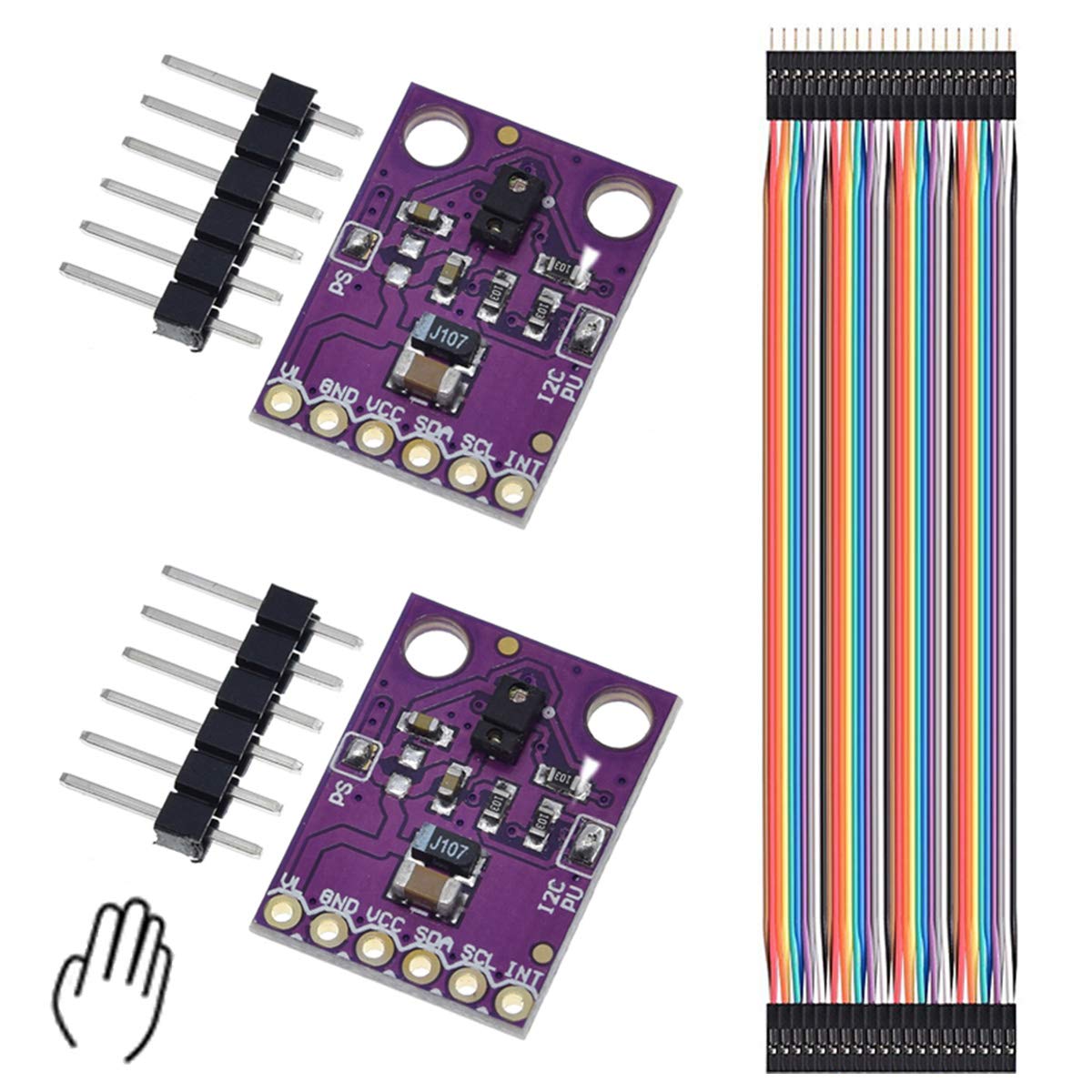 Youmile 2PCS APDS-9960 APDS9960 Hand Gesture Sensor Module non-contact ...