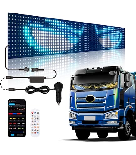Programmable LED Car Display Blazexel Flex LED Display For Car, Devil ...