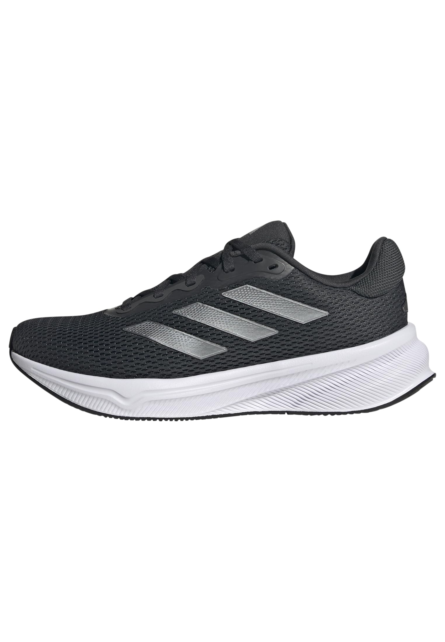 Adidas Womens Response Running, Carbon/Iron Metallic/Black, 11 Image