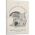 Madeline Miller The Song of Achilles Book Poster3 Canvas Painting Wall Art Poster for Bedroom Living Room Decor 20x30inch(50x75cm) Frame-style