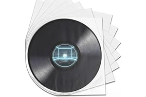 100 12" Vinyl Record Sleeves Premium Inner Sleeves, Anti Static Rice Paper Acid Free Vinyl Covers - Accessories Protect LP Al