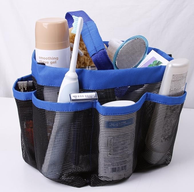 Ecoss Folding Bathroom Quick Dry Shower Tote Mesh Shower Caddy