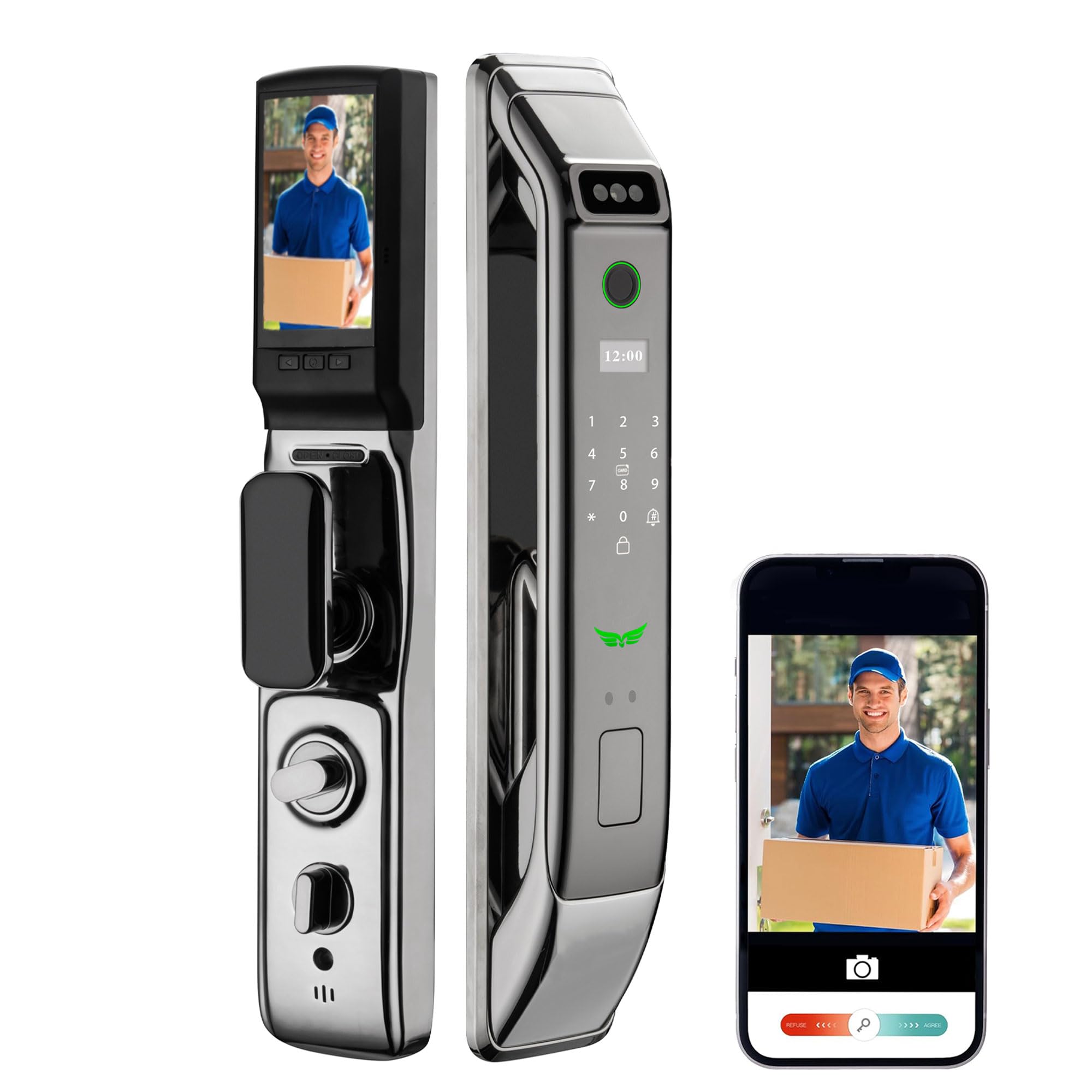 3D Face Recognition Door Lock, Smart WiFi Door