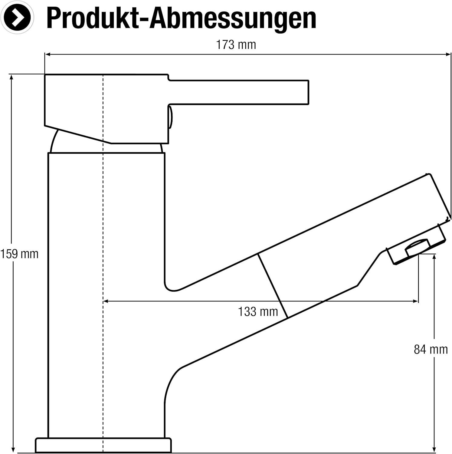 Cornat Fuert Single-Lever Mixer Tap High Pressure Brass Body Chrome-Plated, FUE15 - Image 3