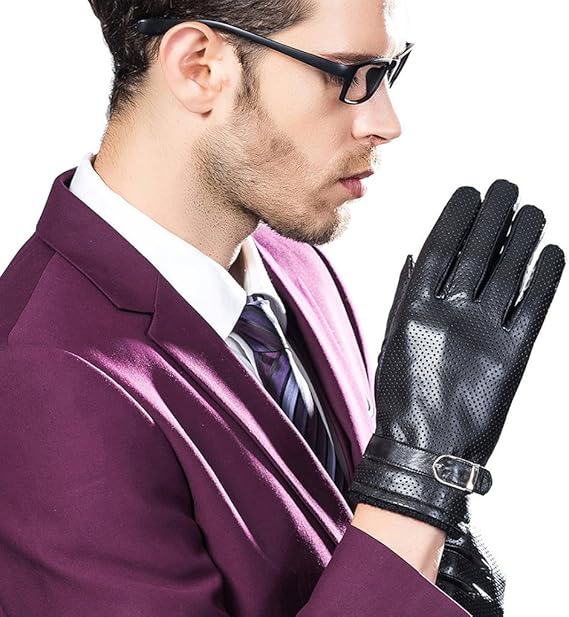 Amazon Leather City メンズ手袋 羊革 男性用手袋 本革 紳士用 レザーグローブ 手ぶくろ 高級 バイク ドライブ 自転車 通勤 ビジネス プレゼントに最適 手袋 通販