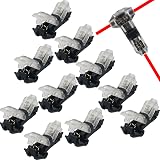 Double T-type Gold Pin Terminal Wiring Connector Set of 10