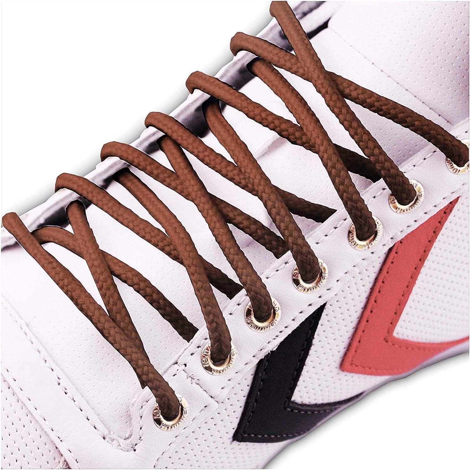 Round Boot Laces [2 Pair] 3/16" Shoelaces for Boots Work Boots and Hiking Shoes Replacement: Shoes